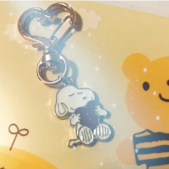 Snoopy keychain heart handmade rose gold - Picture 3 of 3